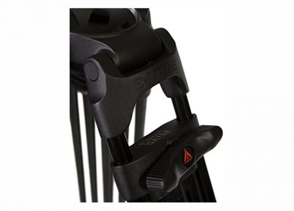 E-Image by Ikan GA752 2 Stage Aluminum Tripod 75mm Ball w/Mid-Level Spreader,black